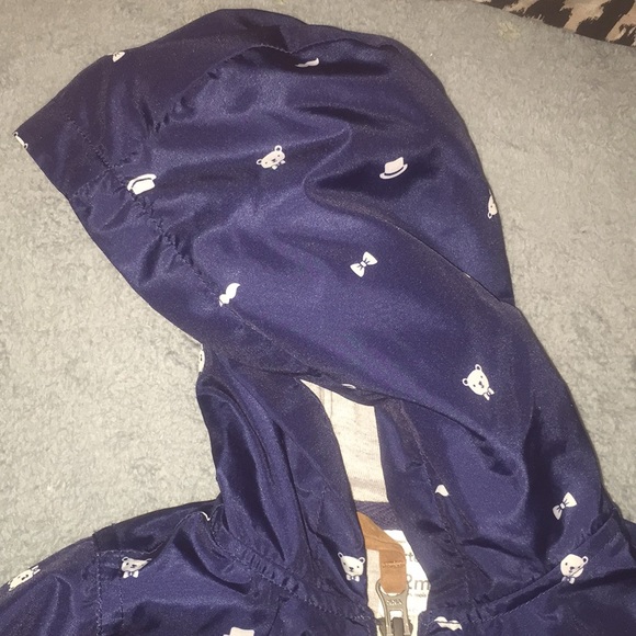 Blue bear zip up coat•12m•Carter’s - Picture 2 of 7